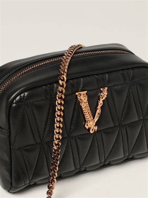 versace chain shoulder bag|Versace shoulder bag price.